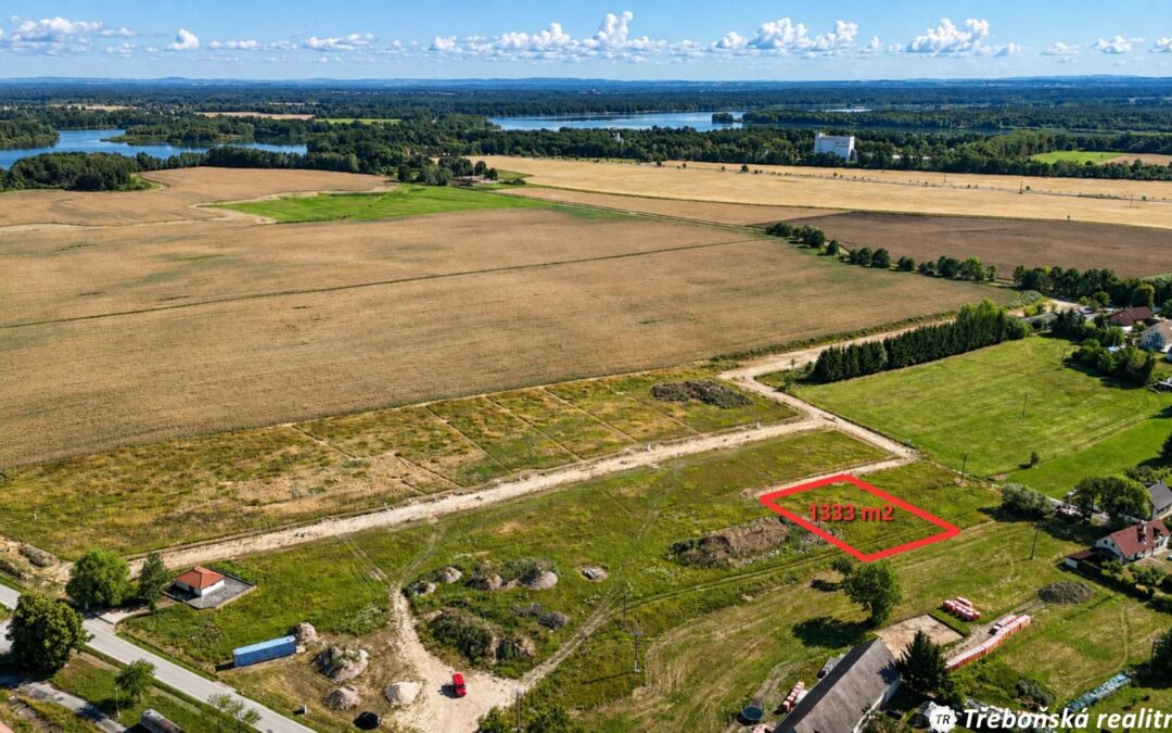Prodej stavebního pozemku 1 333 m2, Třeboň Břilice