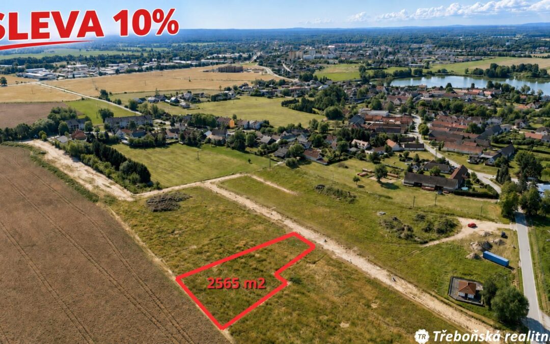 Prodej stavebního pozemku 2 565 m2, Třeboň Břilice